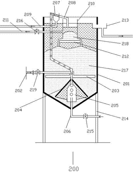 Biological strengthening treatment water system for large specific surface area particles