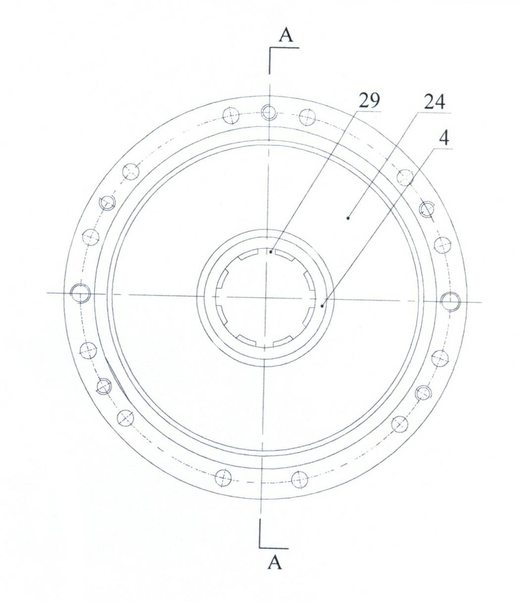 Radial piston rolling ball type end face valve low-speed high-torque hydraulic motor