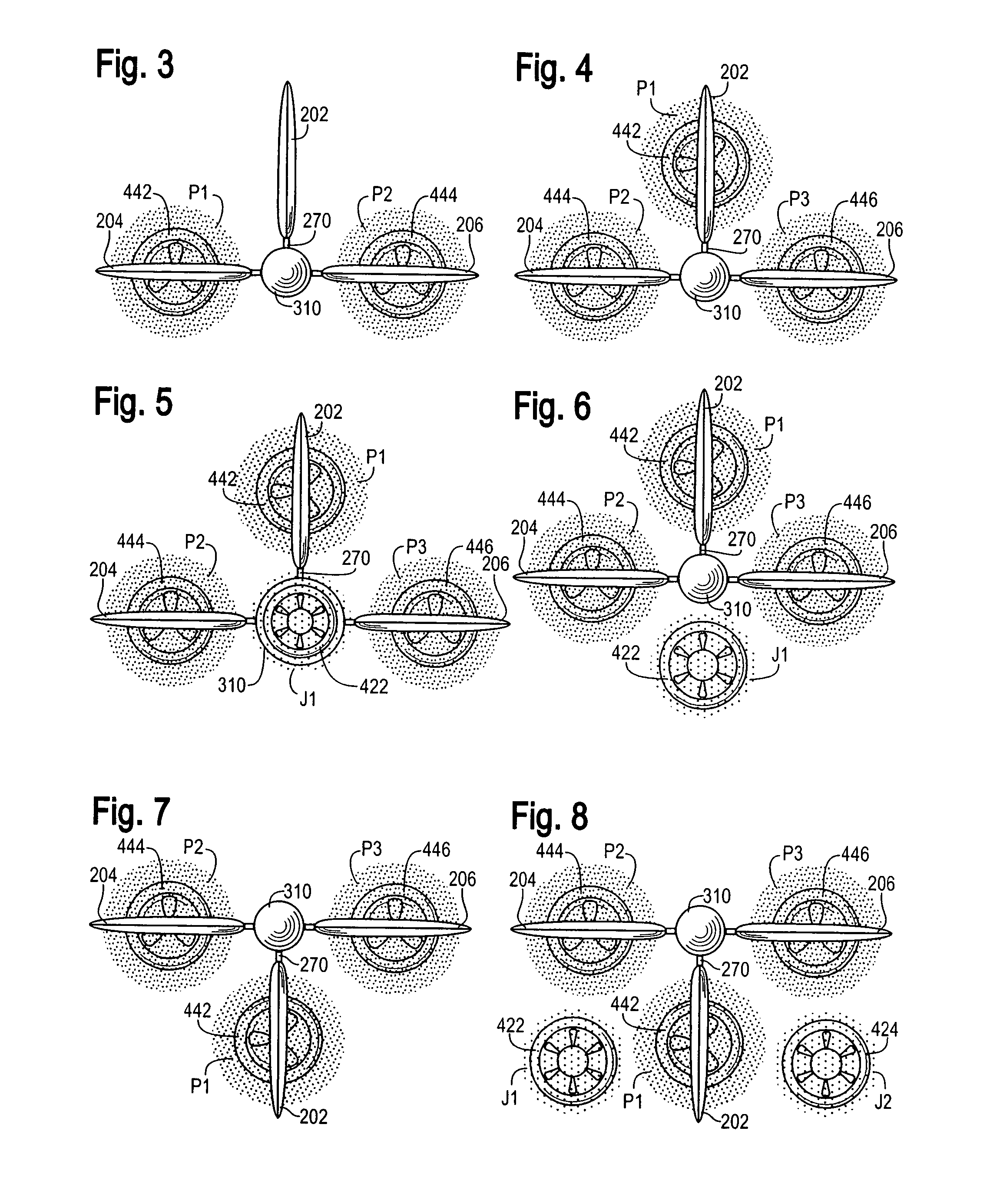 Aircraft attitude control configuration