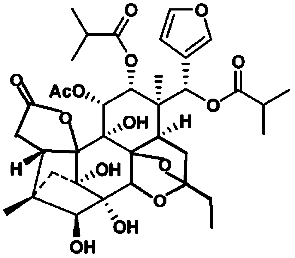 Application of Chukrasone B in preparation of medicines for treating acute gout