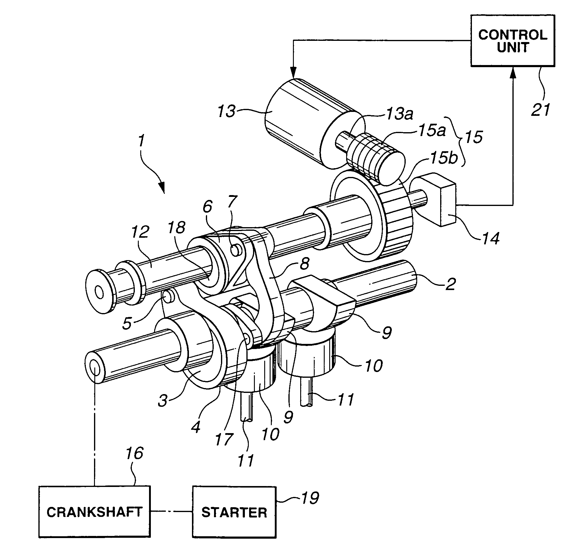 Learning apparatus and method for variable valve control of internal combustion engine