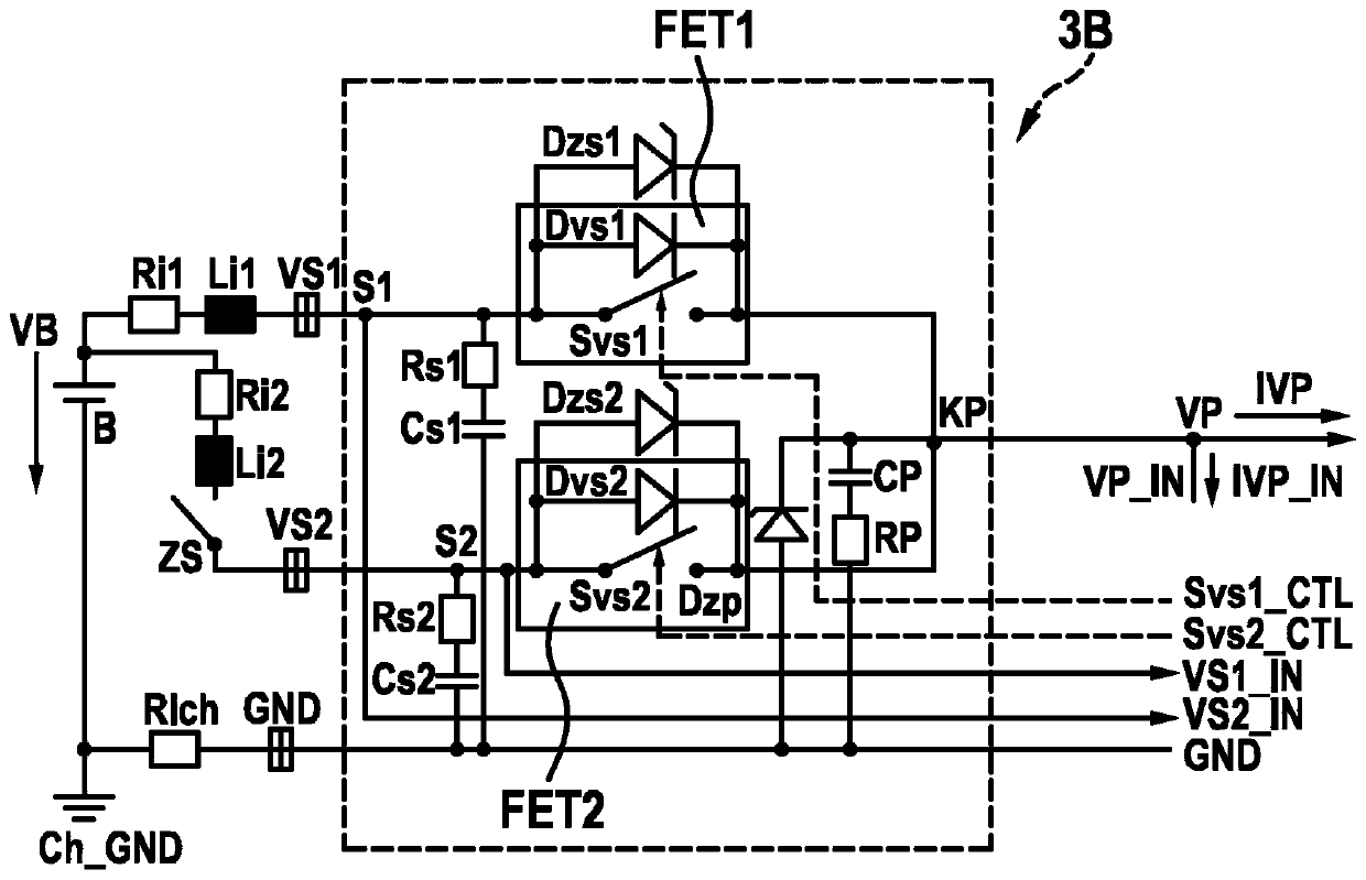 Multi-line supply unit for a vehicle control device