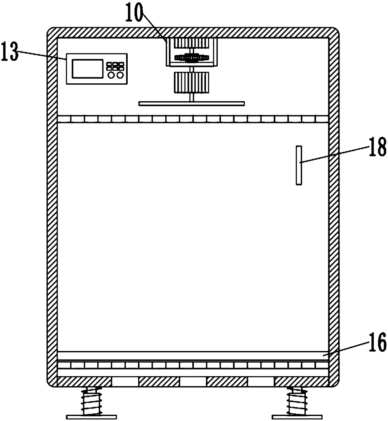 Communication power supply cabinet with uniform heat dissipation