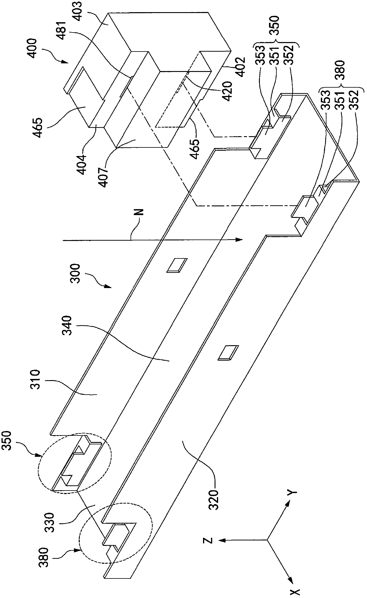 Damping device of packaging box