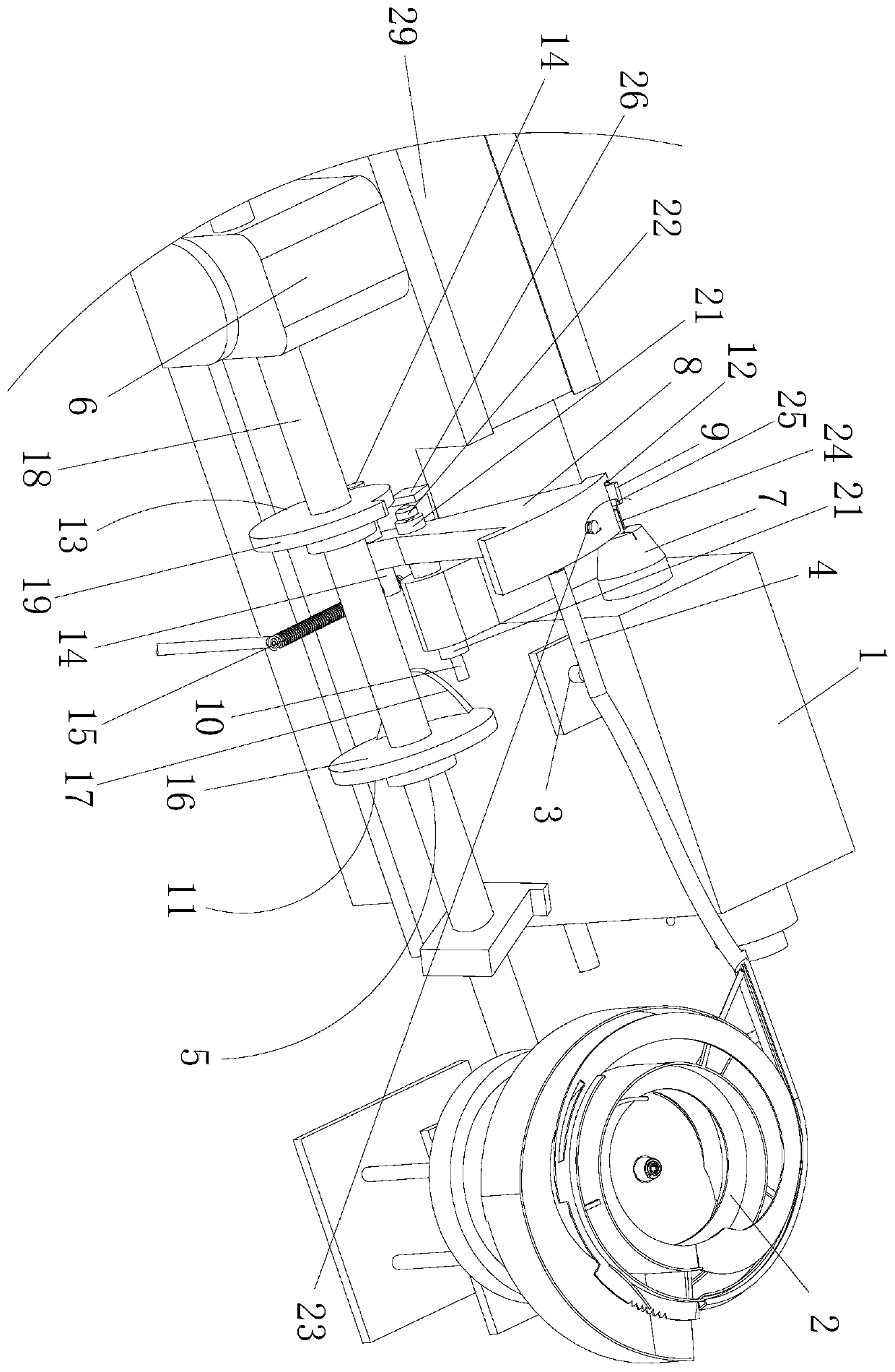 Automatic feeding and drilling equipment for hardware machining