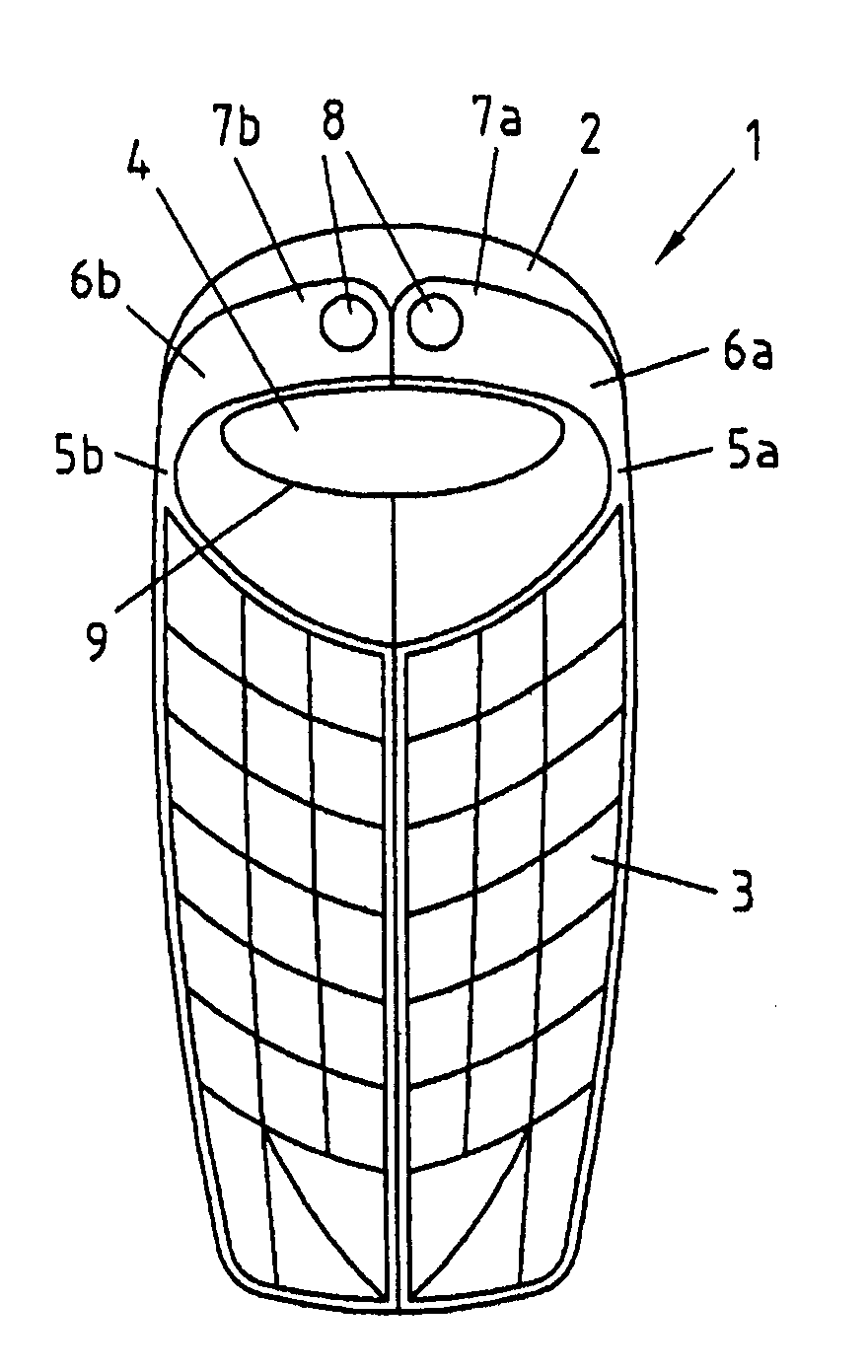 Keypad with pivotable sections