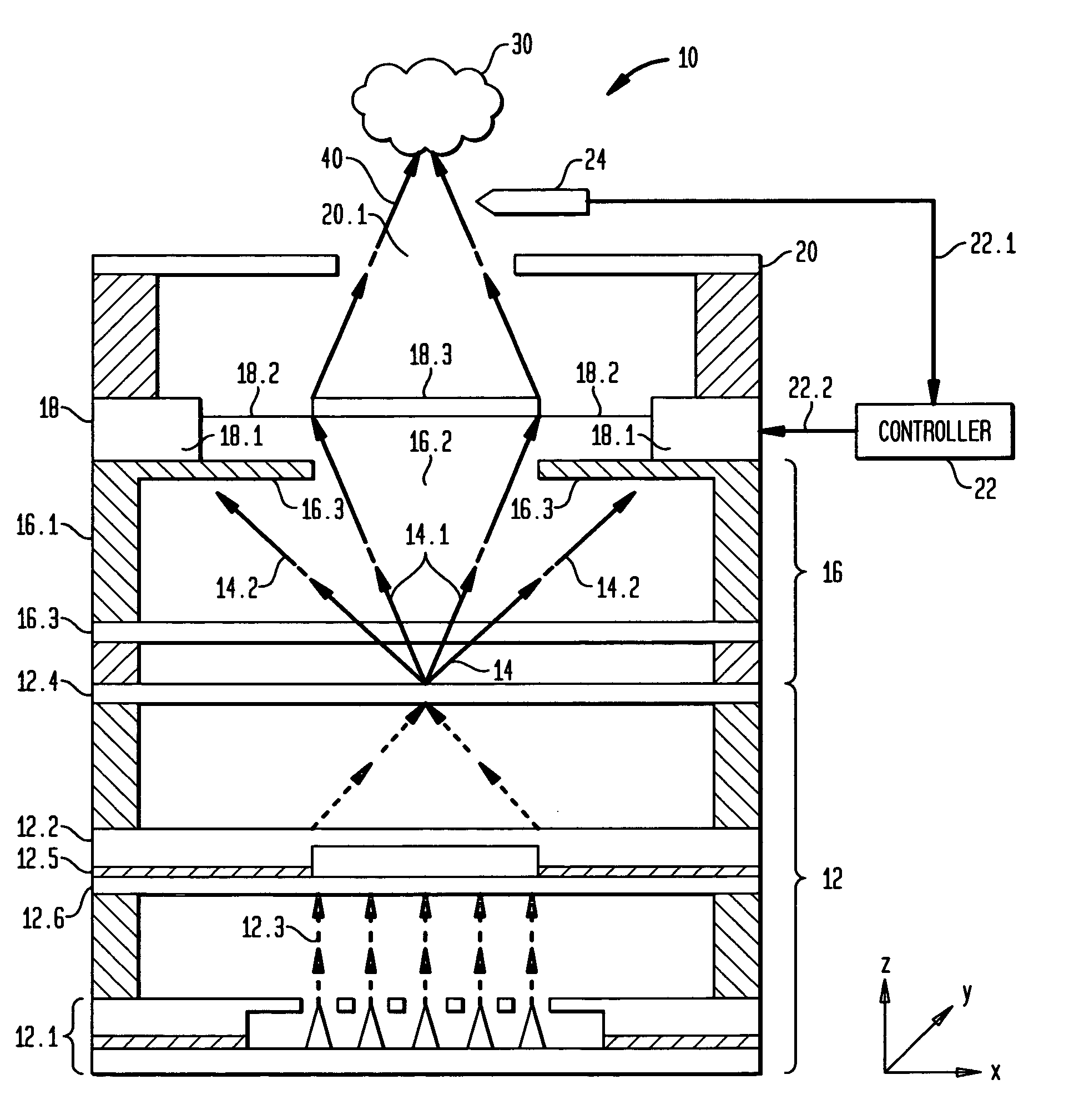 Focusable and steerable micro-miniature x-ray apparatus