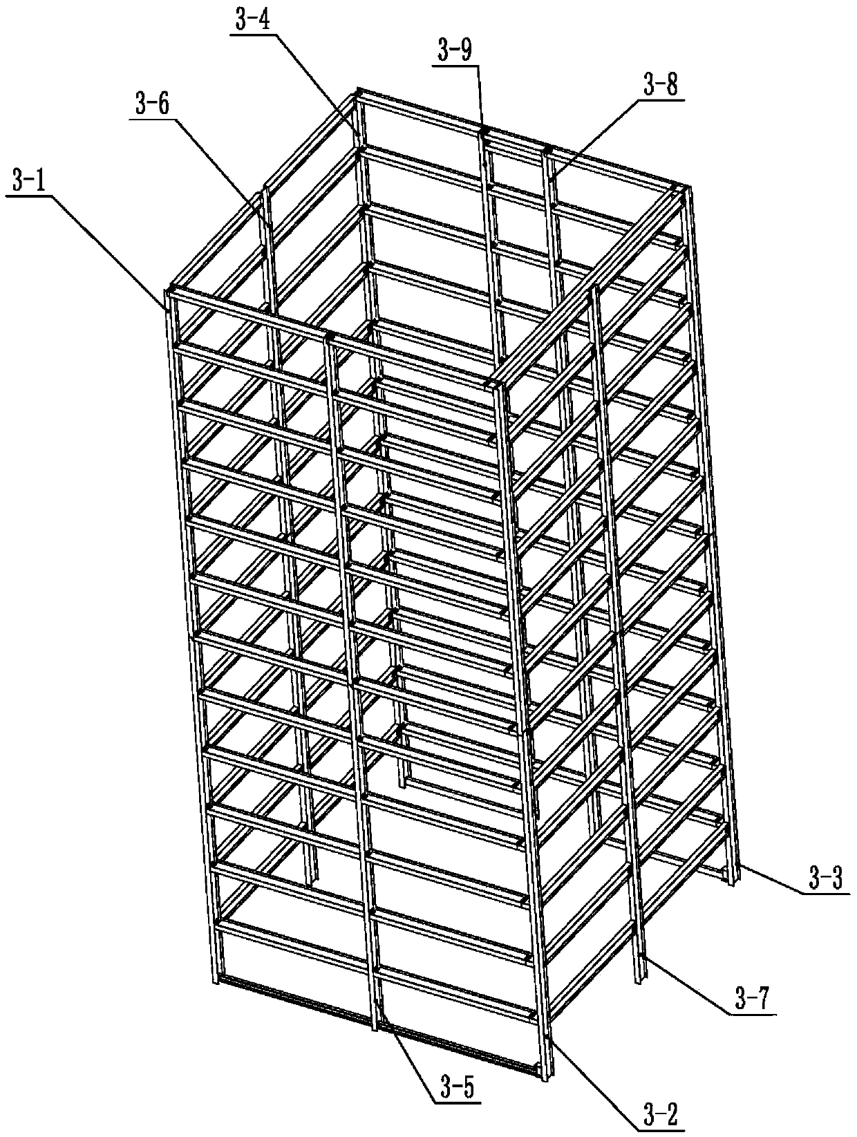 Lifting platform longitudinal oscillation simulation system and method