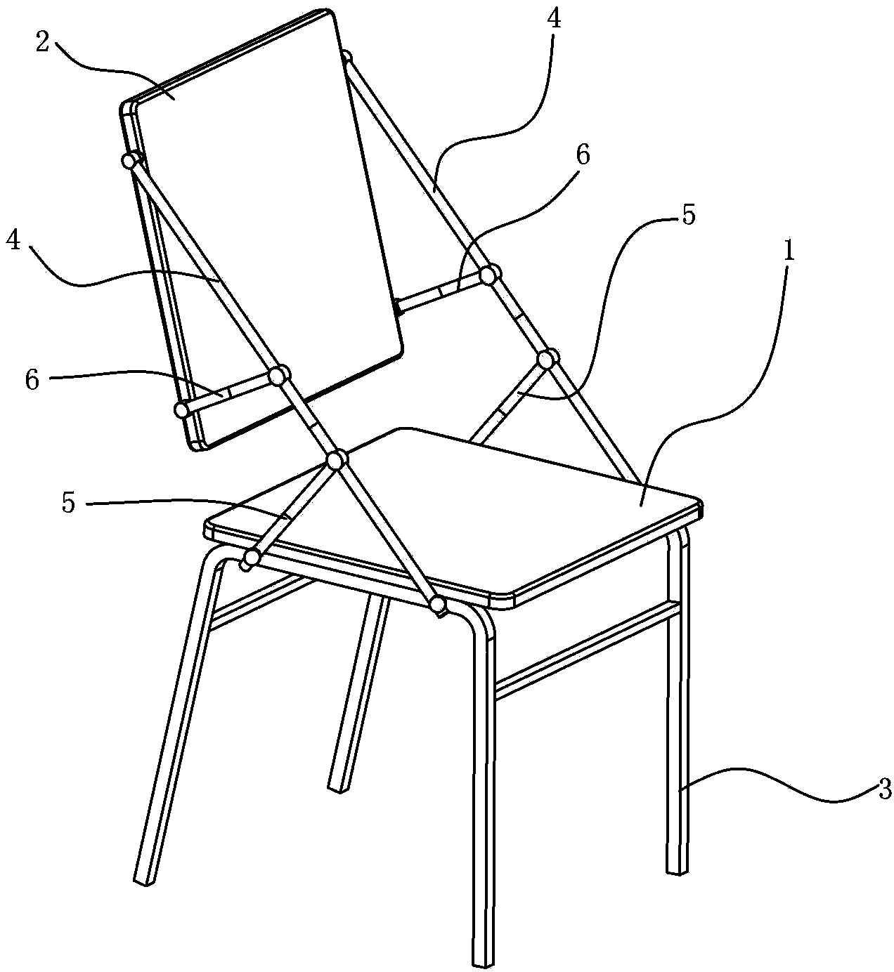 Table-stool integrated chair