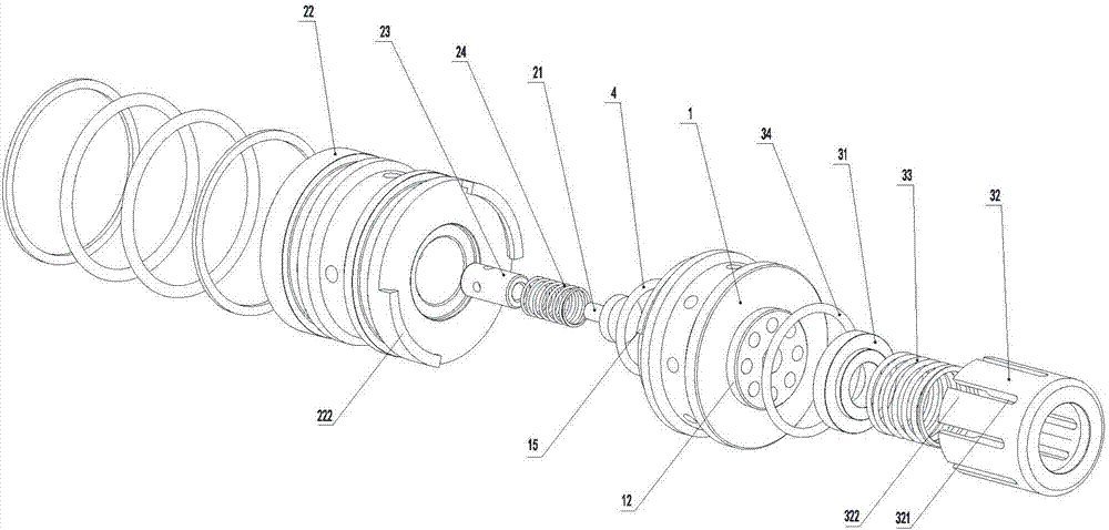 Combined valve for reciprocating pump