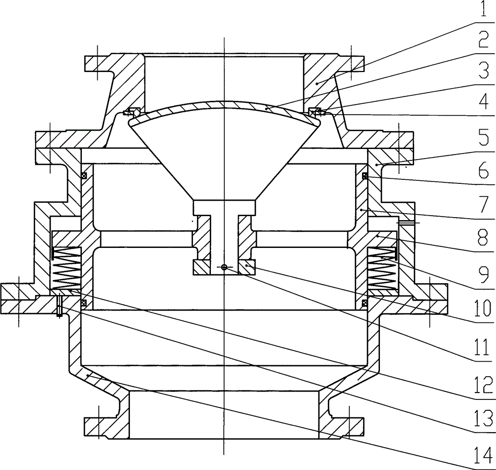 Self-operated discharging valve