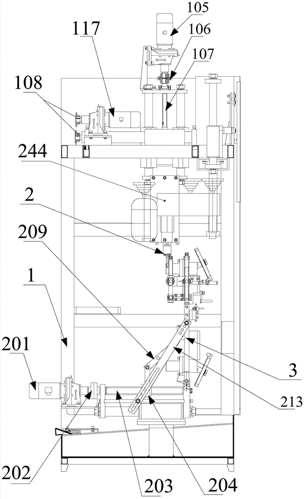 Hub drilling device