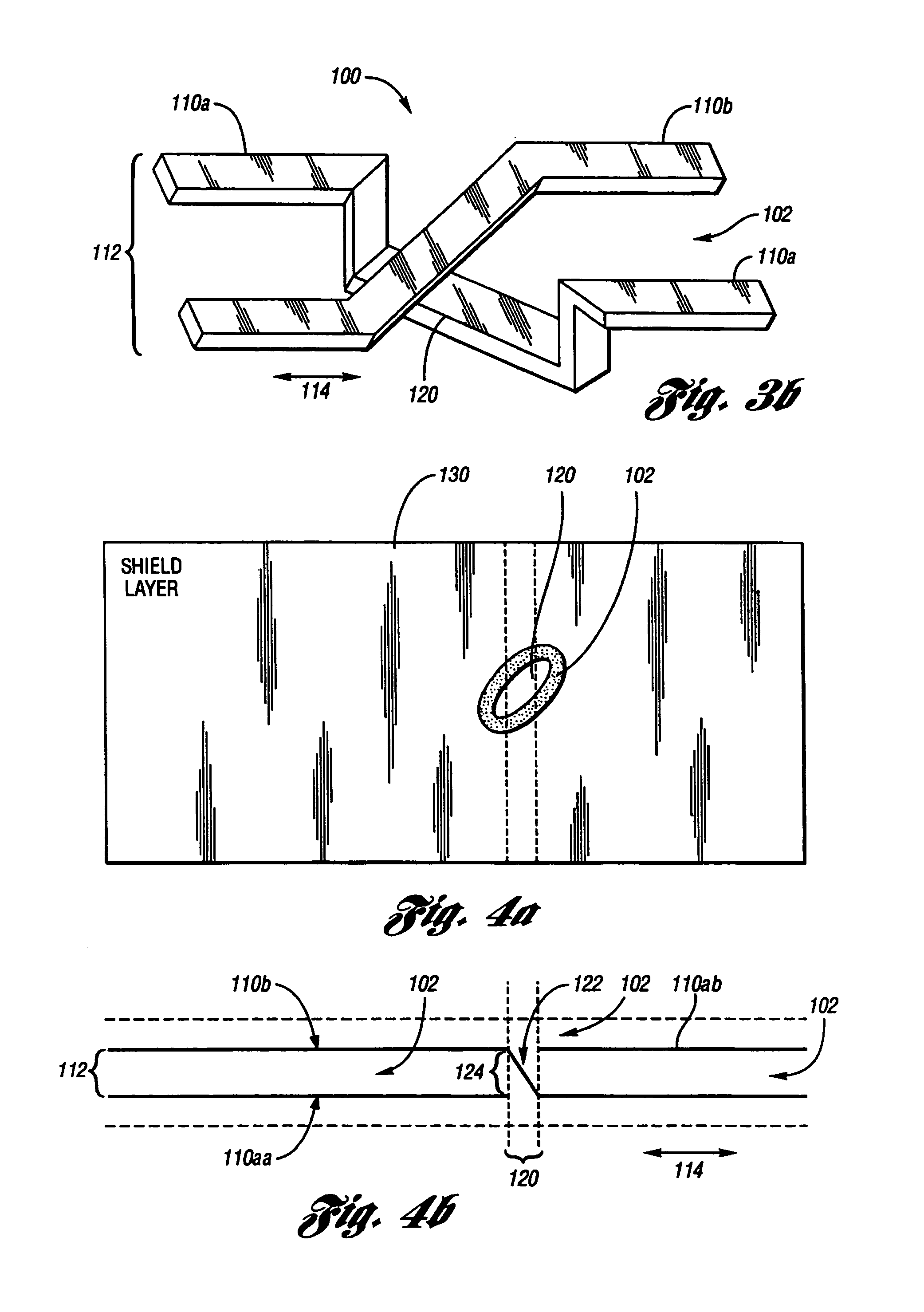 System and method for crosstalk reduction in a flexible trace interconnect array