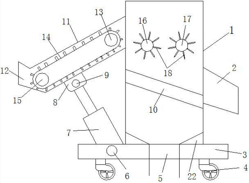 Agricultural straw pulverizing device and using method thereof