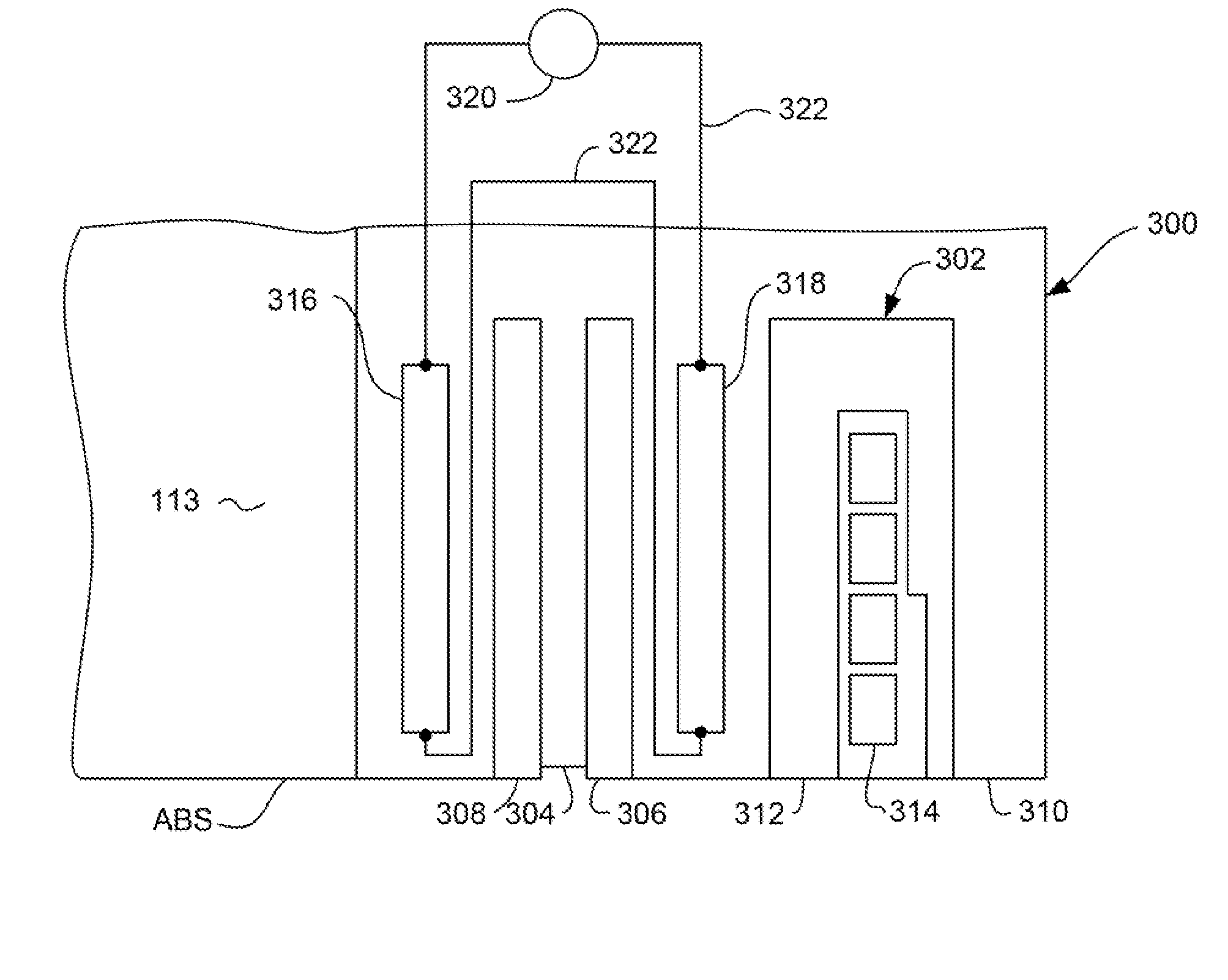 Magnetic head with self compensating dual thermal fly height control