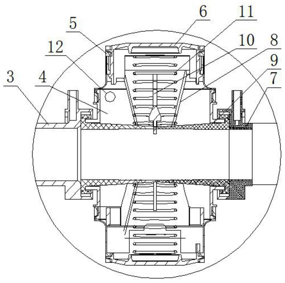 A sewage collection intelligent control interface valve system