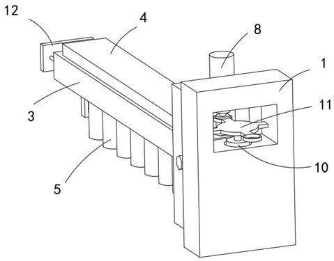 Automatic filling and quick installation device for outer hexagon bolts