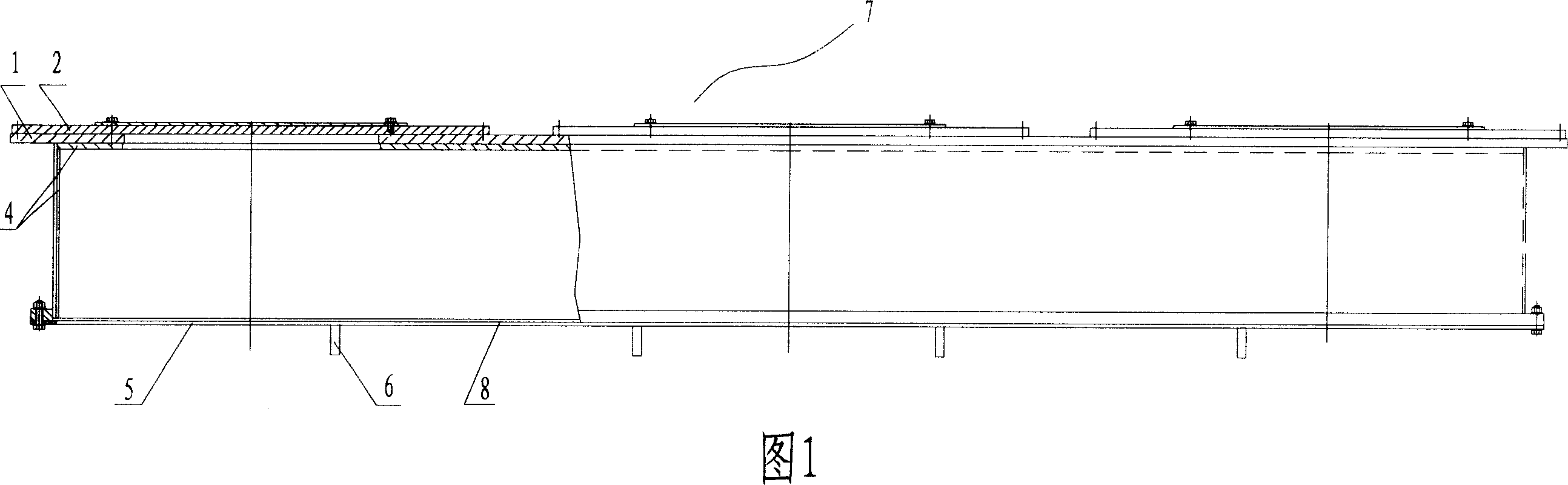 Transformer low voltage large current outlet three-phase shared tank electric shielding structure