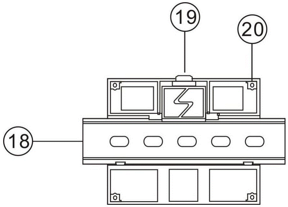 Self-protection module type communication base station monitoring device