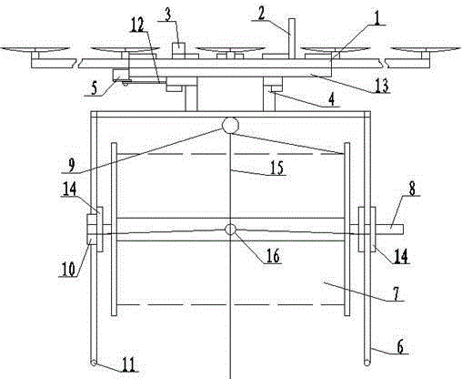 Transmission line flying stringing device