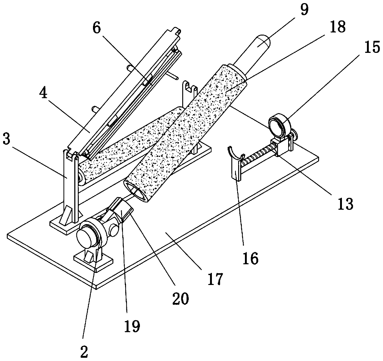 Feeding device of textile equipment