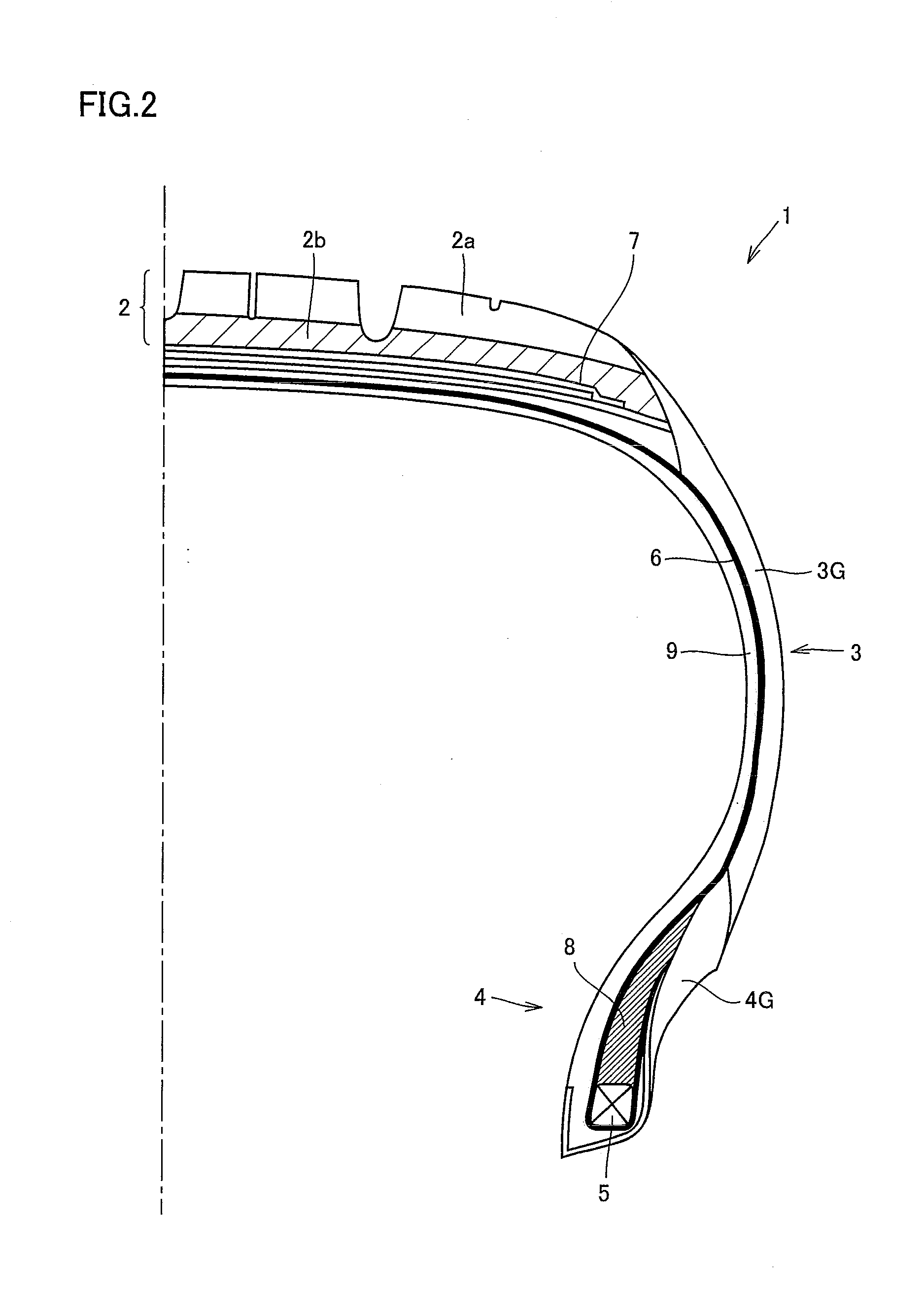 Ply, clinch and tread formed by using a specific rubber composition and pneumatic tire using the same