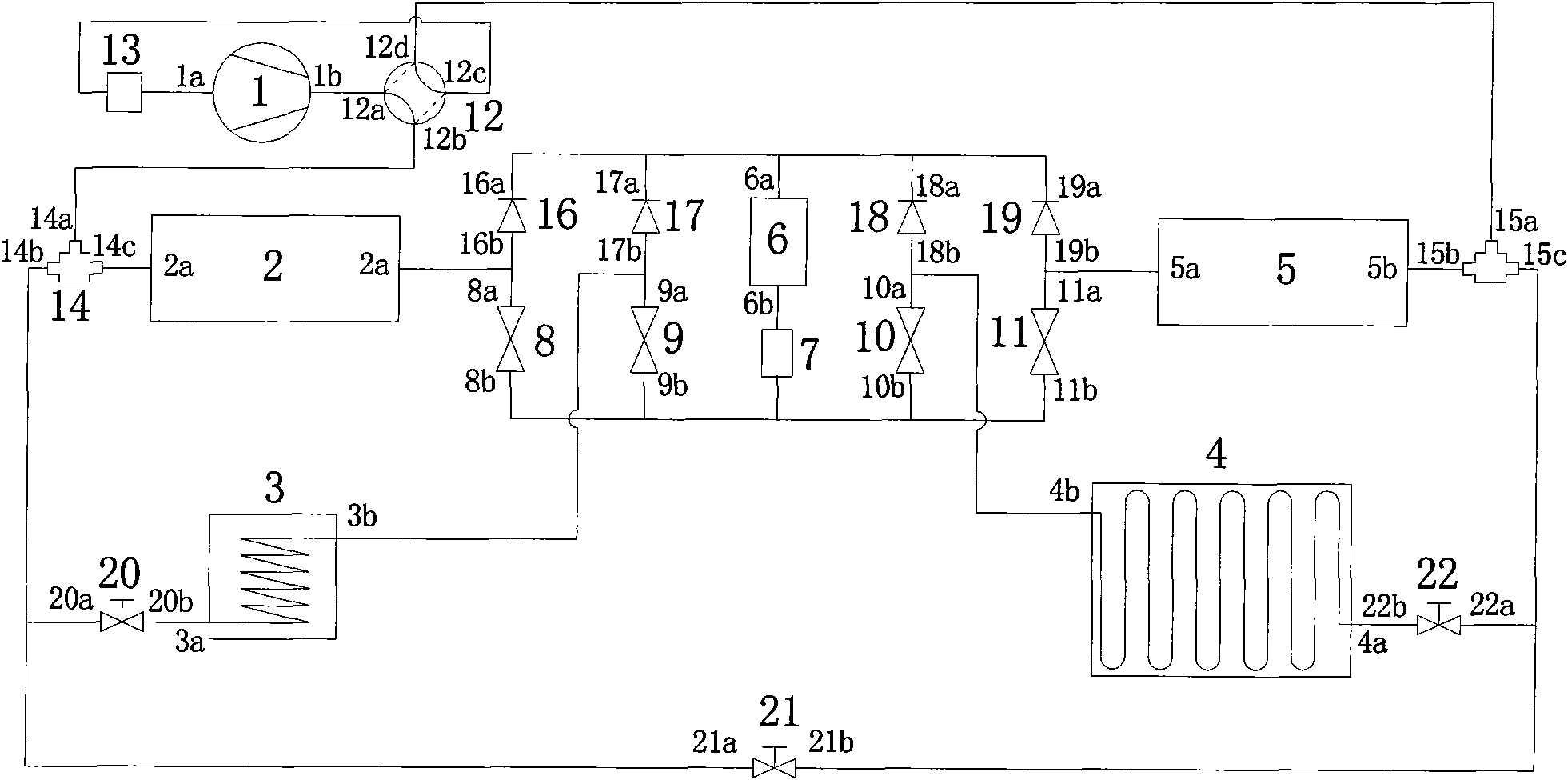 Multifunctional direct-expansion solar-assisted heat pump system