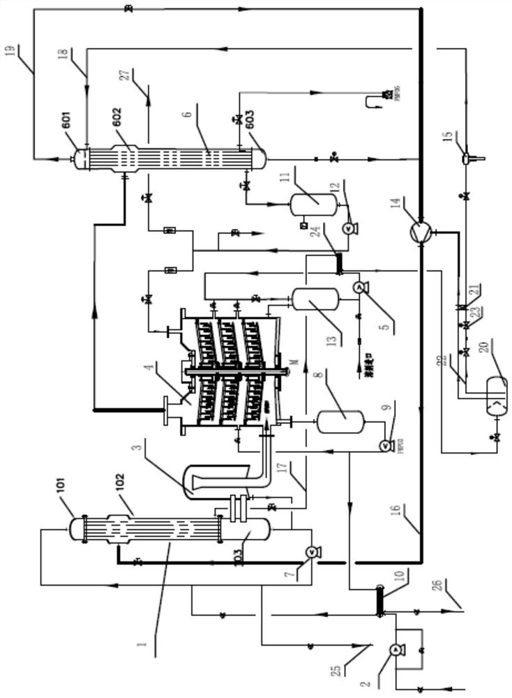 Solid-liquid separation and binary component organic solvent purification combined complete equipment