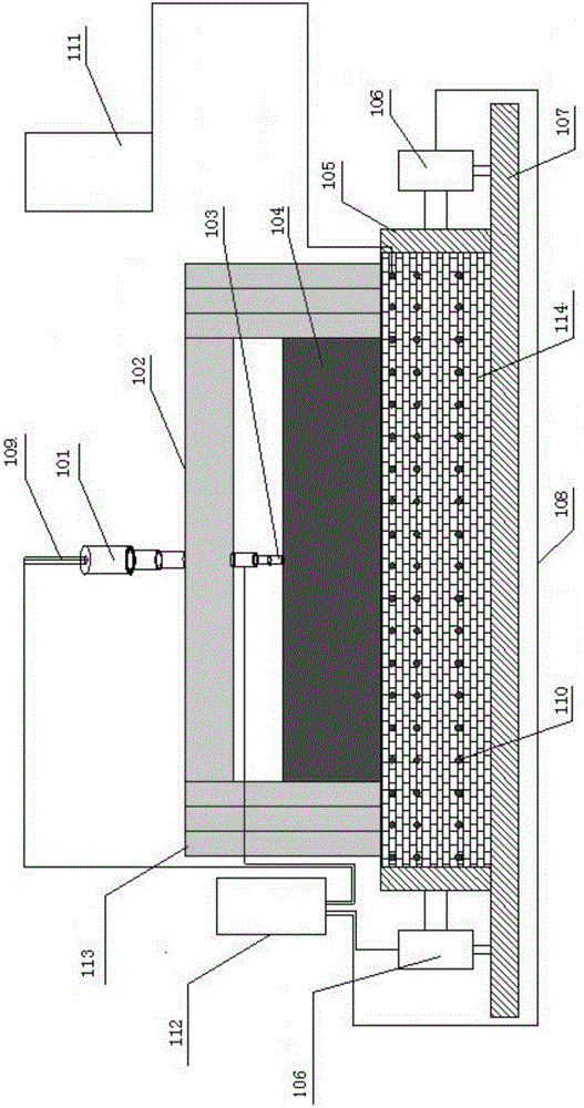 A mining damage simulation test device for the bottom plate of mine working face