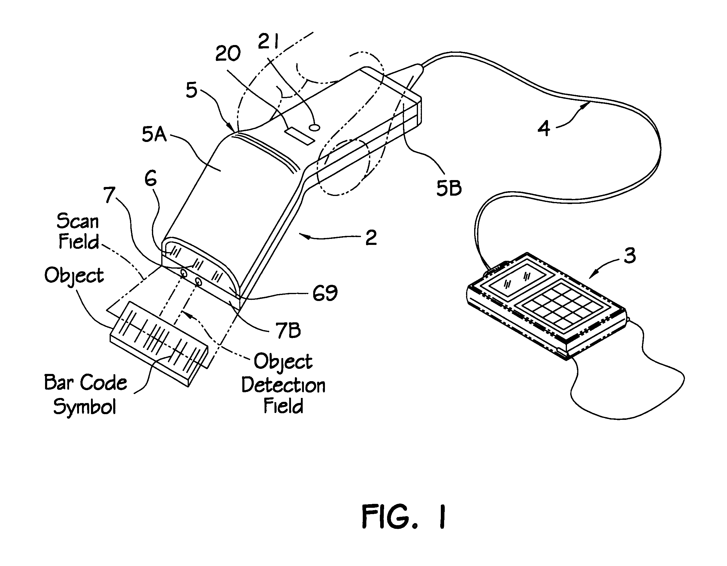 Optical filtering system for a laser bar code scanner having narrow band-pass characteristics employing spatially separated filtering elements including a scanner window