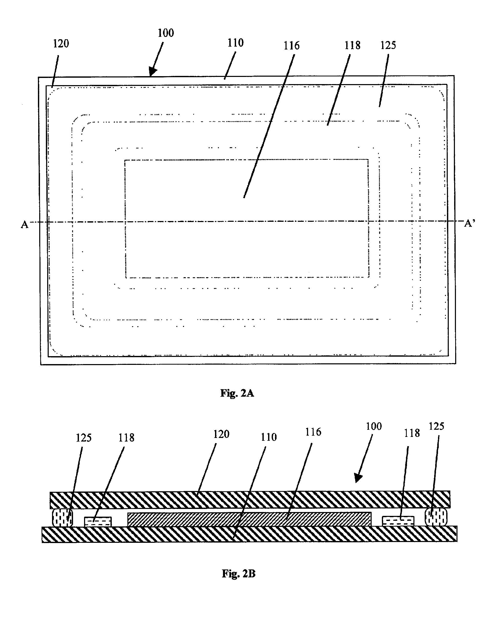 Patterned oxygen and moisture absorber for organic optoelectronic device structures