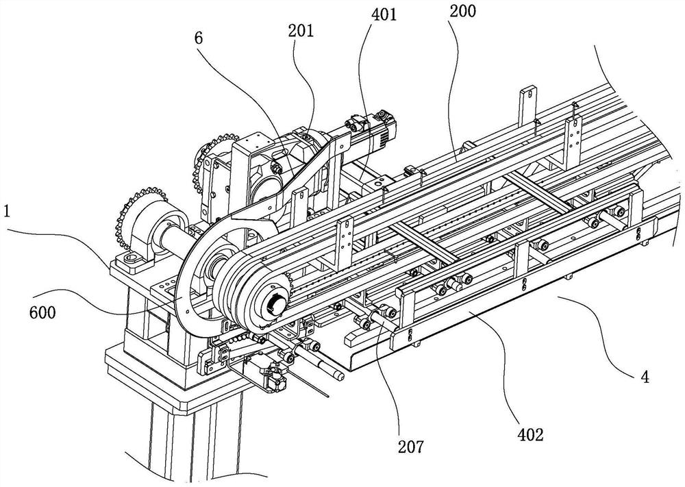 Automatic hanging device for part to be sprayed