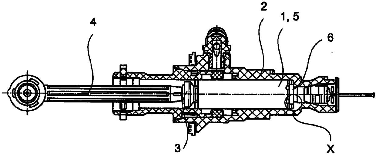 Multi-piece piston for active cylinders and active cylinder unit