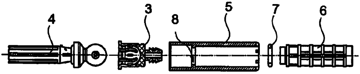 Multi-piece piston for active cylinders and active cylinder unit