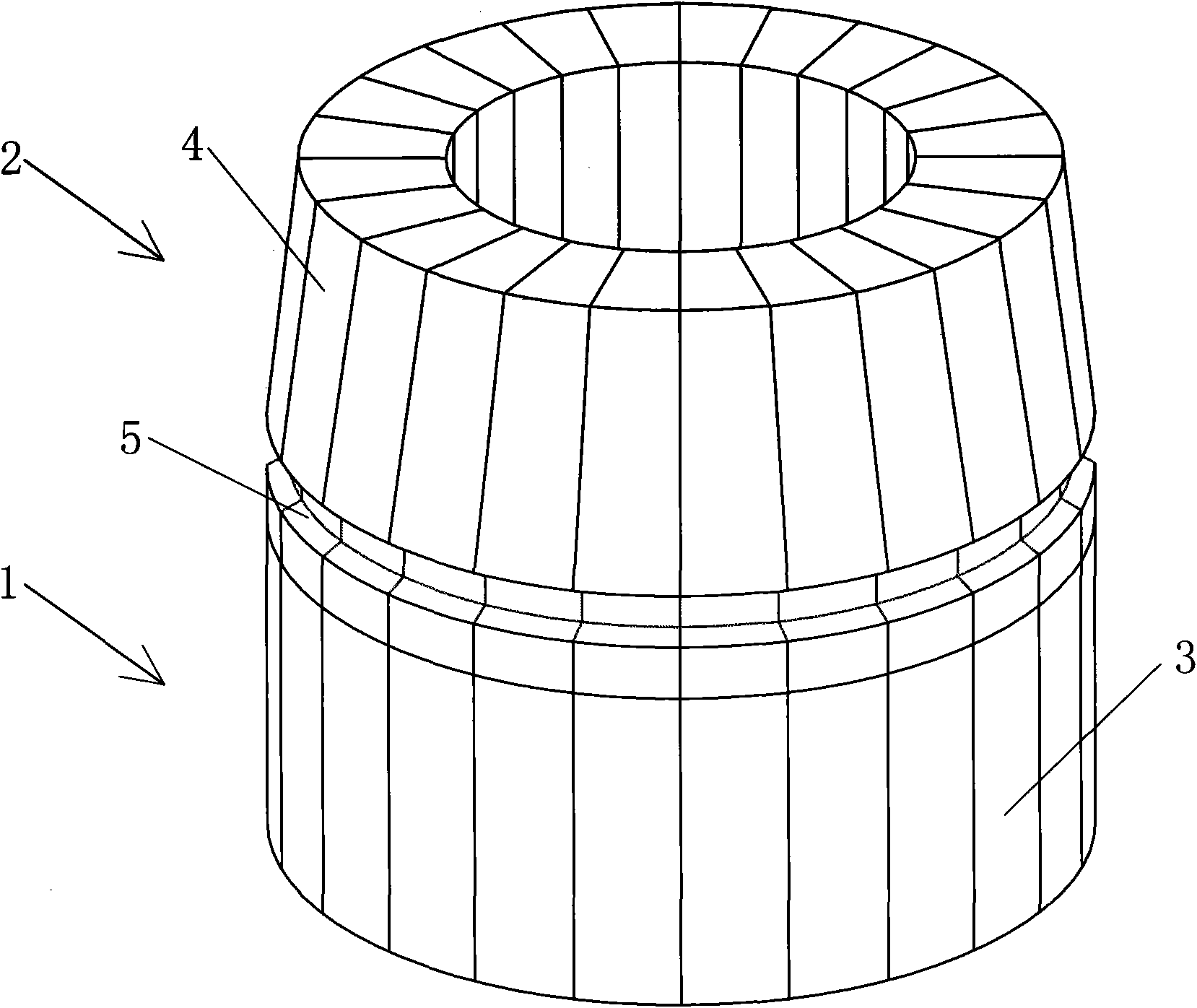 RH furnace circulating pipe and building method thereof