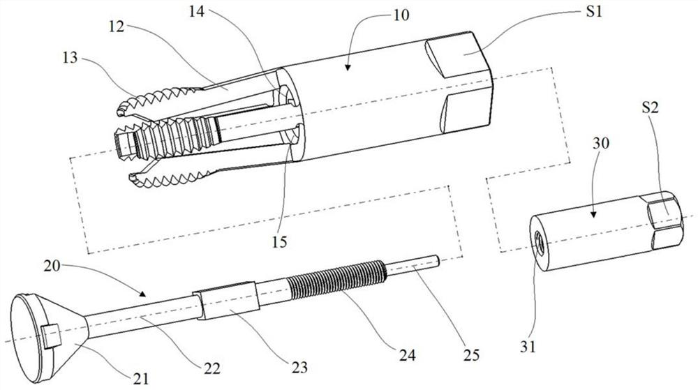 Screw tap device for repairing internal thread