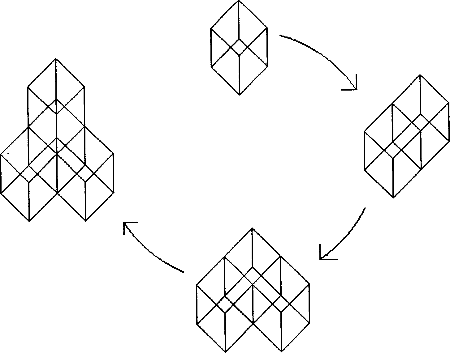 Combined building with non-wainscot frame structure and construction method thereof