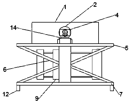 Double-vertical-shaft and double-rotor tidal current energy water turbine power generation system