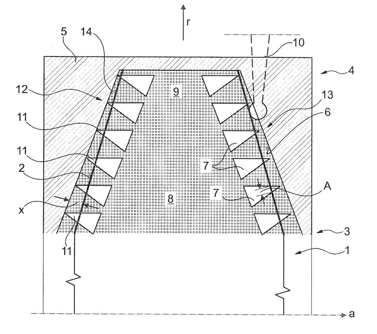 Method for dressing of a grinding worm by means of a dressing roll and dressing roll