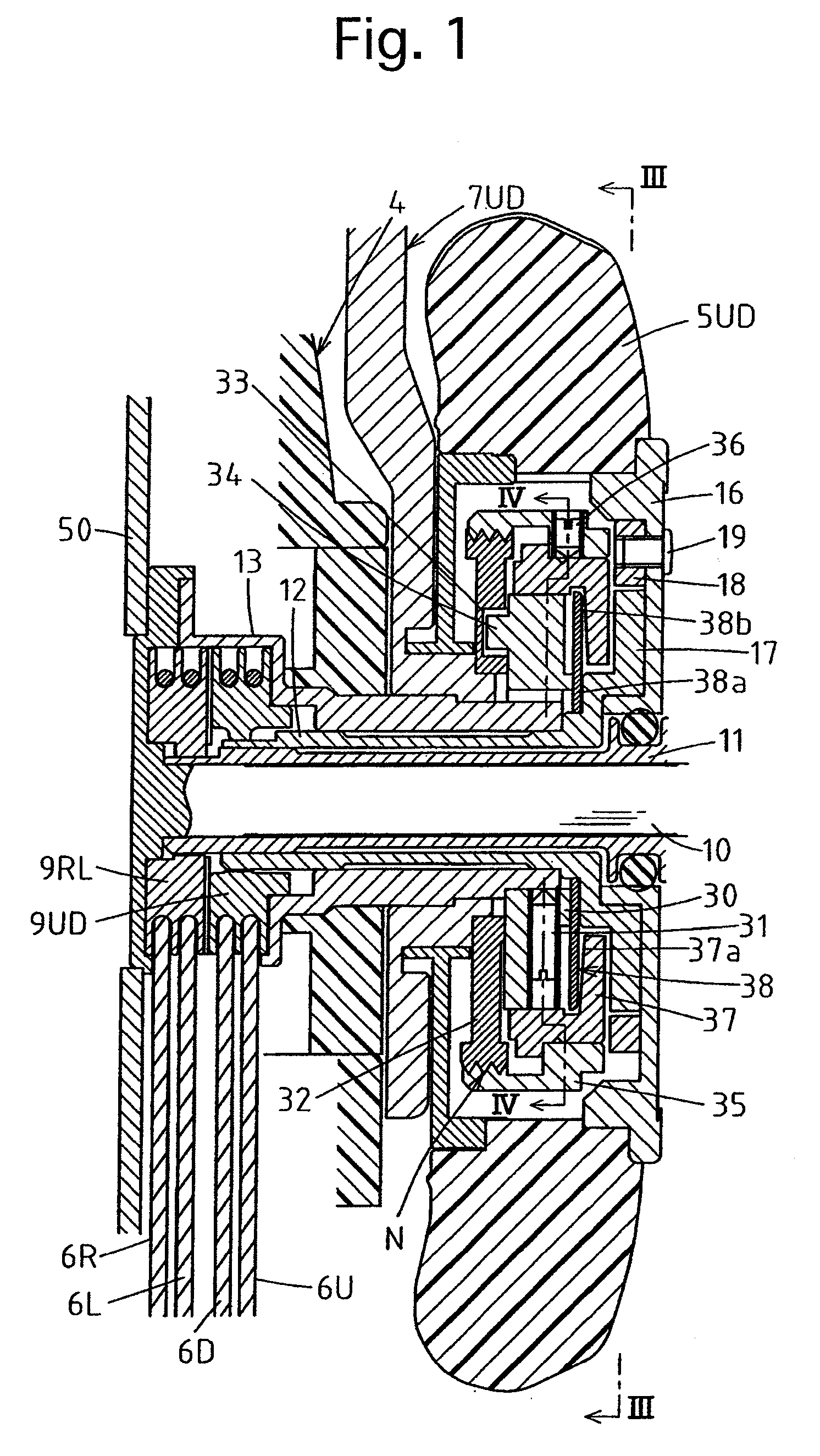 Bent state holding mechanism of an endoscope