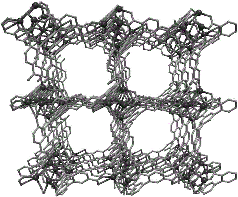 Supported metal-organic framework composite material, and preparation method and application thereof