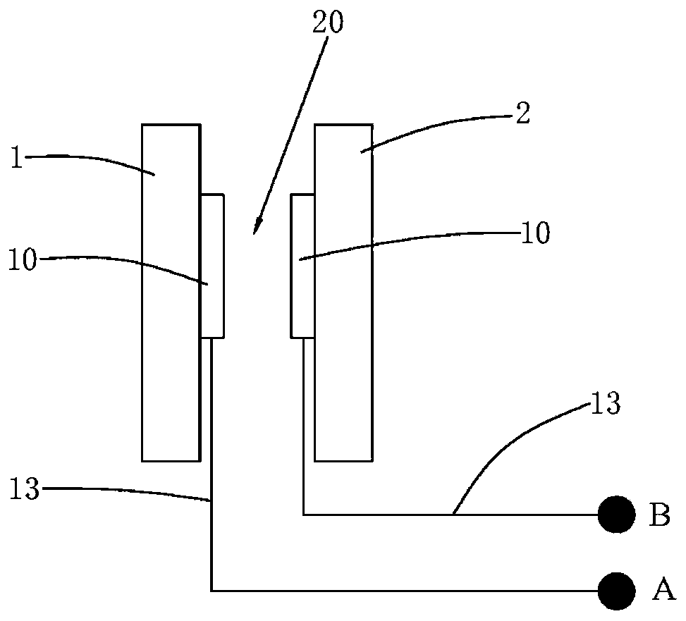 Soft package battery expansion detection device, system and method