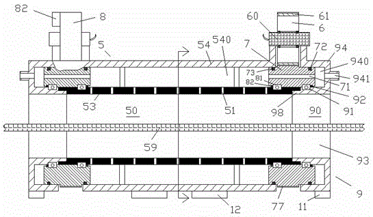 Tea leaf drying device allowing speed to be adjusted