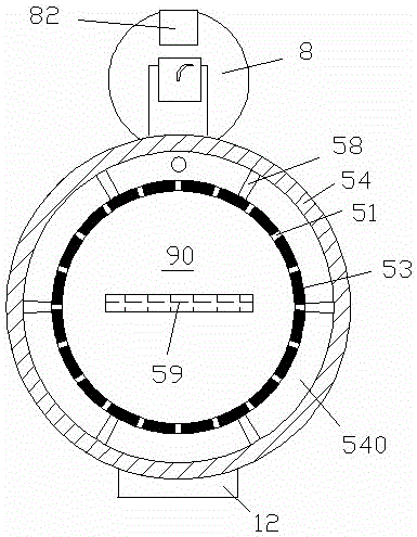 Tea leaf drying device allowing speed to be adjusted