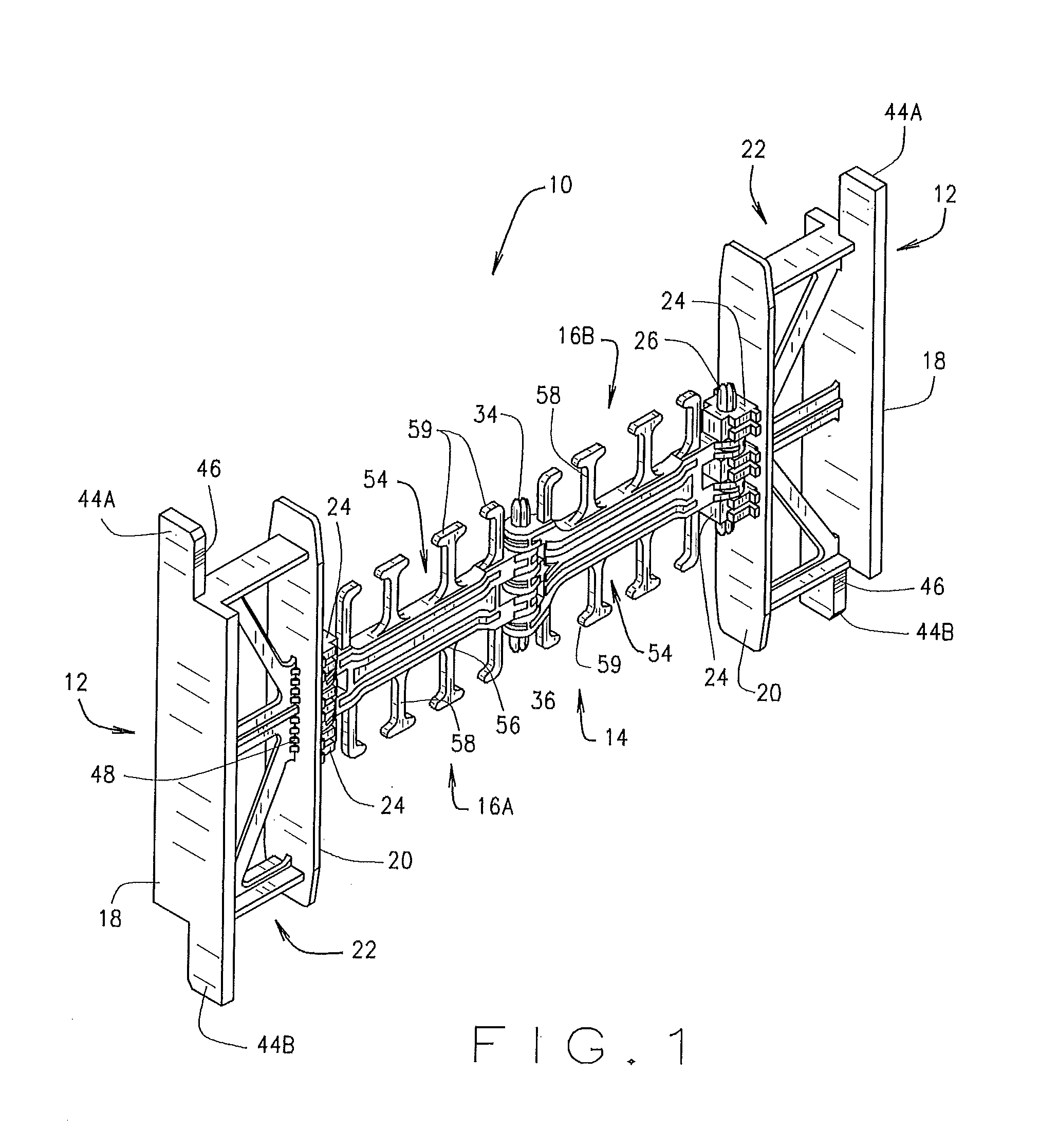 Insulating concrete form (ICF) system with tie member modularity