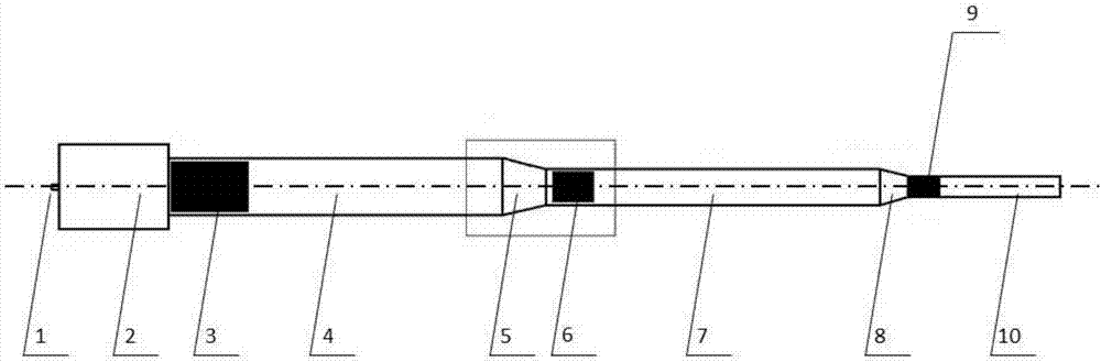 Three-stage light gas gun based on hydrogen and oxygen mixed detonation driving