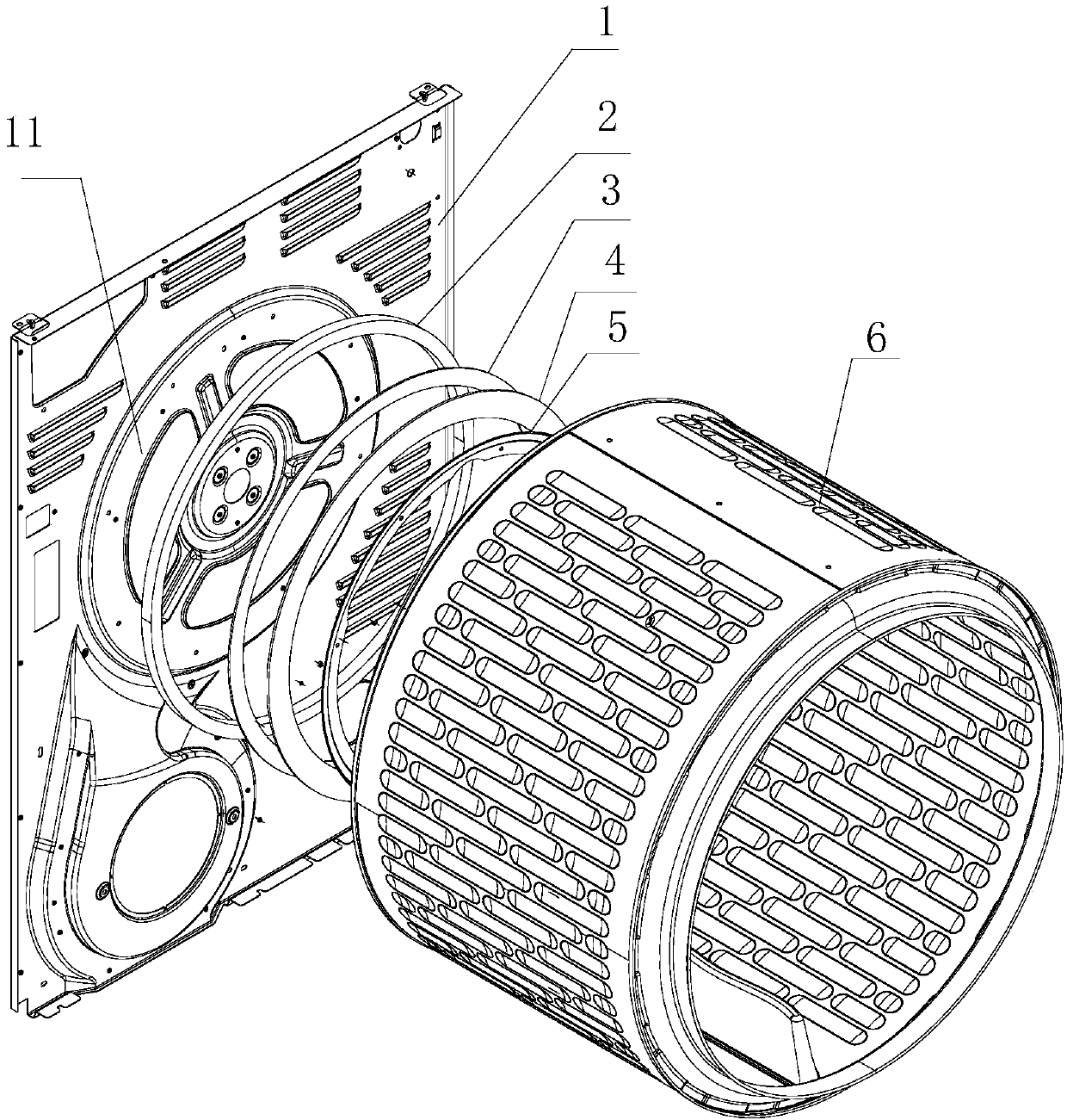 Clothes dryer drum sealing device and clothes dryer