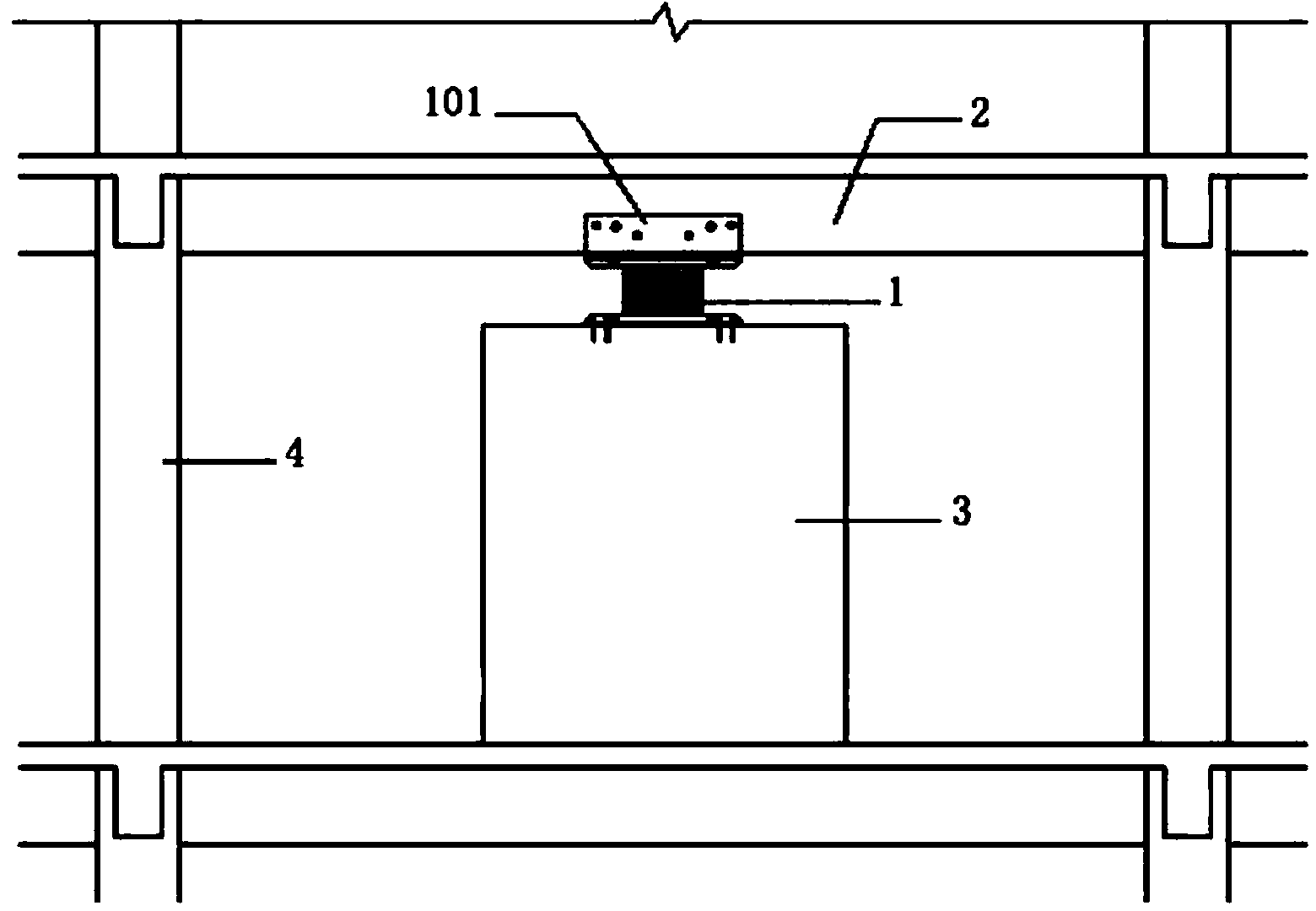 Short wall bracing energy-dissipation and seismic-mitigation reinforcing structure and construction technology