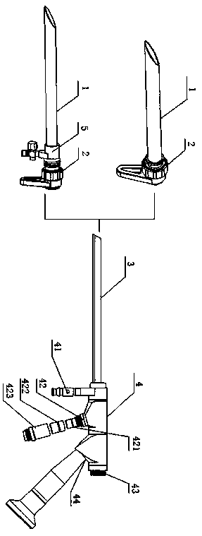 A high-pressure perfusion surgical endoscope with a special-shaped outer working tube