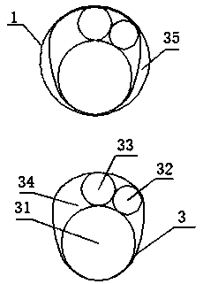 A high-pressure perfusion surgical endoscope with a special-shaped outer working tube